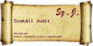 Szakáll Judit névjegykártya